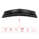 AOC E4 CU34E4CW computerskærm 86,4 cm (34") 3440 x 1440 pixel UltraWide Quad HD LED Sort
