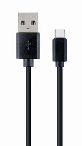 Cablexpert CC-USB2-AMCM-1M USB-kabel USB 2.0 USB A USB C 0,48 Gbit/sek. Sort