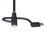 StarTech.com RLTCUB1MBK USB-kabel USB 2.0 1 m USB A Micro-USB B 0,48 Gbit/sek. Sort