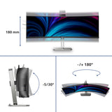 Philips 49B2U6903CH/00 computerskærm 124 cm (48.8") 5120 x 1440 pixel Dual QHD LCD Grå