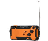 Extralink RADIO AWARYJNE SOLARNE Z KORBKA DYNAMO POWERBANK 4000MAH Z LATARKA SOS SR-4000 Bærbar Analog Sort, Orange