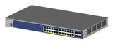NETGEAR GS728TXP L2/L3 10G Ethernet (100/1000/10000) Strøm over Ethernet (PoE) Sort