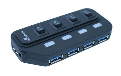 MediaRange MRCS505 interface hub 5000 Mbit/s Sort