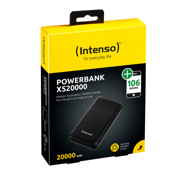 Intenso XS20000 Lithium polymer (LiPo) 20000 mAh Sort