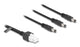 DeLOCK 90168 el-ledning Sort 1 m 3 x DC