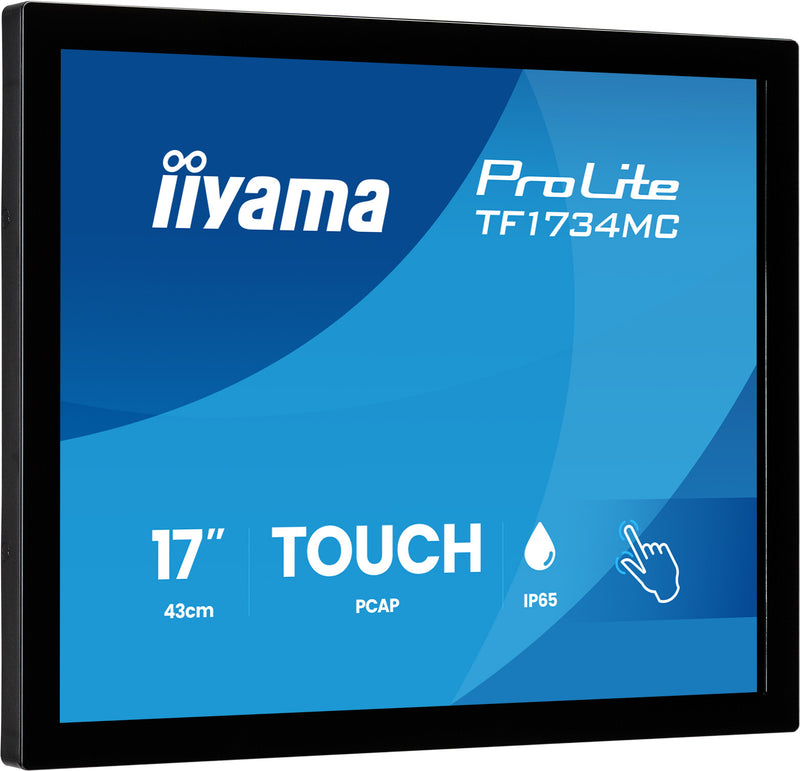iiyama ProLite TF1734MC-B8X computerskærm 43,2 cm (17") 1280 x 1024 pixel SXGA LCD Berøringsskærm Bord Sort