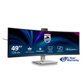 Philips 49B2U6903CH/00 computerskærm 124 cm (48.8") 5120 x 1440 pixel Dual QHD LCD Grå
