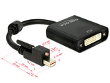 DeLOCK 62639 videokabel adapter 0,25 m Mini DisplayPort DVI-I Sort