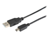 Prokord USB-0030 USB-kabel USB 2.0 2 m USB A Mini-USB B Sort