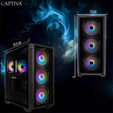 CAPTIVA Highend Gaming R88-669 AMD Ryzen™ 7 9800X3D 32 GB DDR5-SDRAM 2 TB SSD AMD Radeon RX 9070 XT Windows 11 Home Midi Tower PC Sort