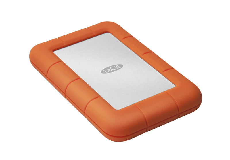 LaCie Rugged Mini ekstern harddisk 1 TB 5400 rpm 2.5" Micro-USB B 3.2 Gen 1 (3.1 Gen 1) Orange, Sølv
