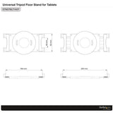 StarTech.com STNDTBLT1A5T holder Multimedia stand Tablet/UMPC Sort