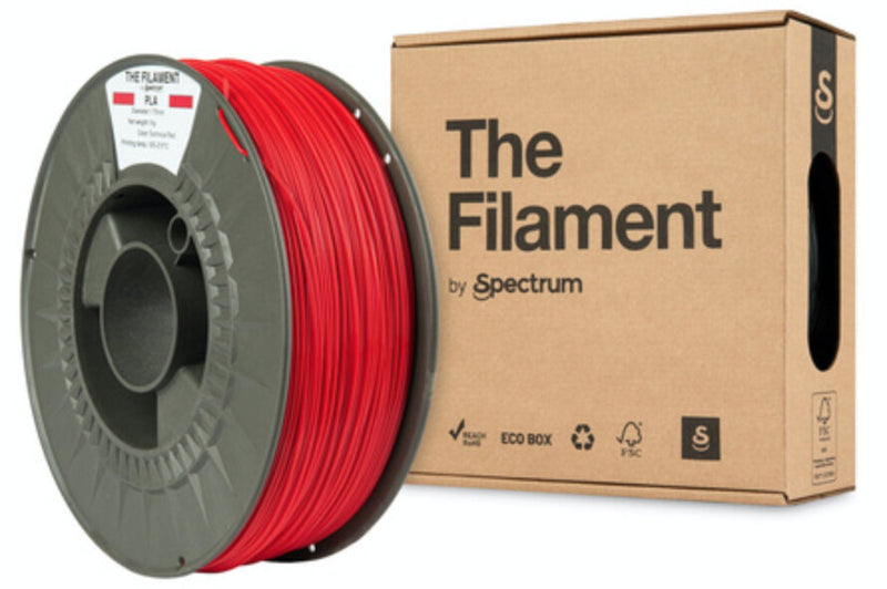 Spectrum Filaments TF-24005 3D print materiale Polymælkesyre (PLA) Rød 1 kg