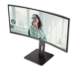 AOC CU34P3CV computerskærm 86,4 cm (34") 3440 x 1440 pixel UltraWide Quad HD LED Sort
