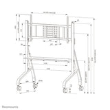 Neomounts FL50-575BL1 multimedie vogn & stand Sort Multimedie kurv/trolley