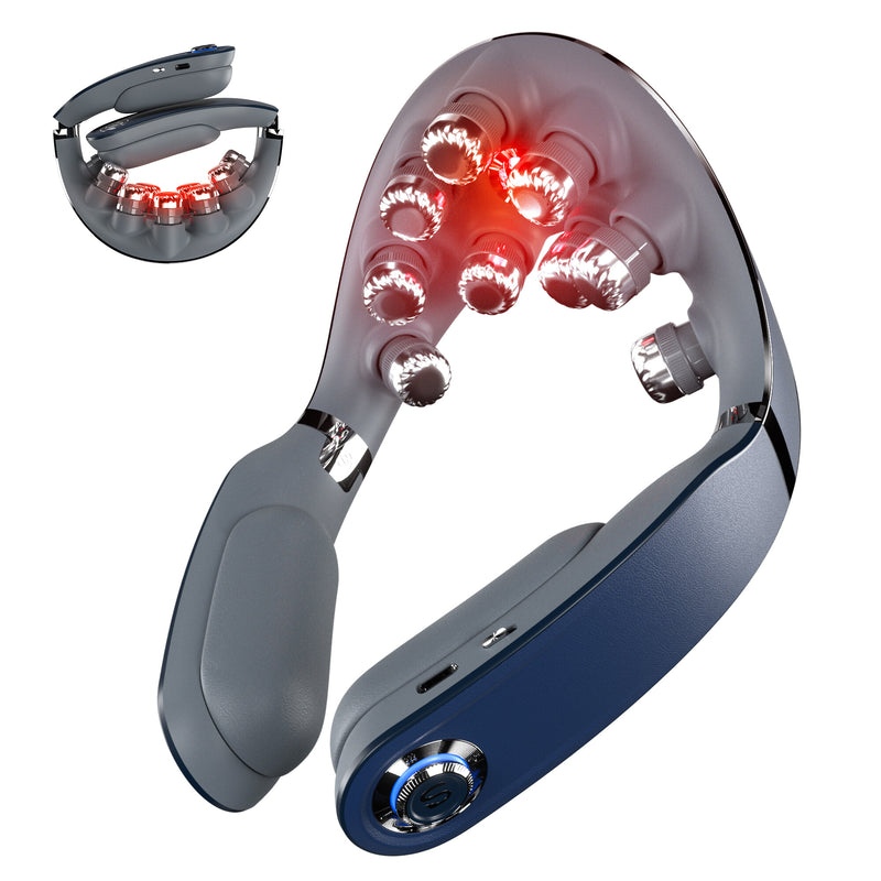 SKG G7 Pro-Fold massageapparat Nakke Blå