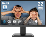 MSI PRO MP223 E2 computerskærm 54,5 cm (21.4") 1920 x 1080 pixel Fuld HD LED Sort