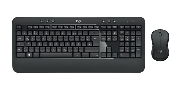Logitech 920-008675 tastatur Mus inkluderet Universel RF trådløst QWERTZ Tysk Sort