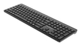 Gembird KB-WPS-03 tastatur Kontor RF trådløs + Bluetooth QWERTY US International, Ukrainsk, Russisk Sort