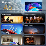 Hisense 58A6S 147,3 cm (58") 4K Ultra HD Smart TV Wi-Fi Sort