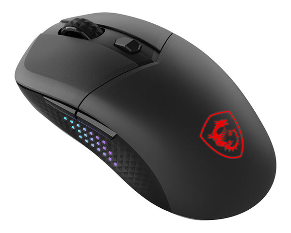 MSI VERSA 300 ELITE WIRELESS mus Spil Højre hånd RF Wireless + Bluetooth + USB Type-C Optisk 26000 dpi