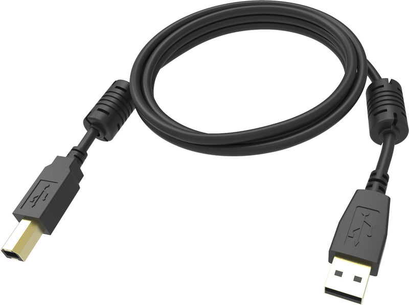 Vision TC 2MUSB/BL 1 USB-kabel USB 2.0 2 m USB A USB B 0,48 Gbit/sek. Sort