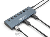 DeLOCK 63410 interface hub USB 3.2 Gen 1 (3.1 Gen 1) Type-C 5000 Mbit/s Blå