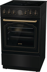 Gorenje GECS5B70CLB Fritstående komfur Elektrisk Keramisk Sort