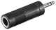 Goobay 11101 kabel kønsskifter 3.5 mm 6.35 mm Sort