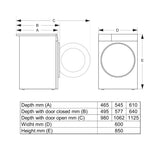 Gorenje WPNEI84A1TS vaskemaskine Front-læsning 8 kg 1400 rpm Hvid