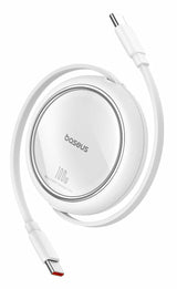 Baseus Free2Pull USB-kabel 1 m USB C 0,48 Gbit/sek. 100 W Hvid