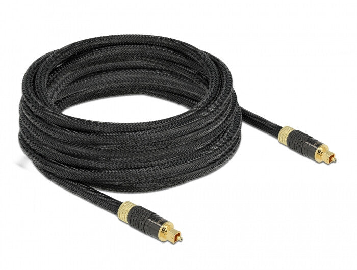 DeLOCK 86595 InfiniBand og fiberoptisk kabel 5 m Toslink Anthracit
