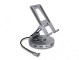 DeLOCK 88017 dockingstation Ledningsført USB 3.2 Gen 1 (3.1 Gen 1) Type-A + Type-C Grå