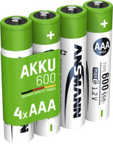 Ansmann 1311-0022 husholdningsbatteri Genopladeligt batteri AAA Nikkel-Metalhydrid (NiMH)