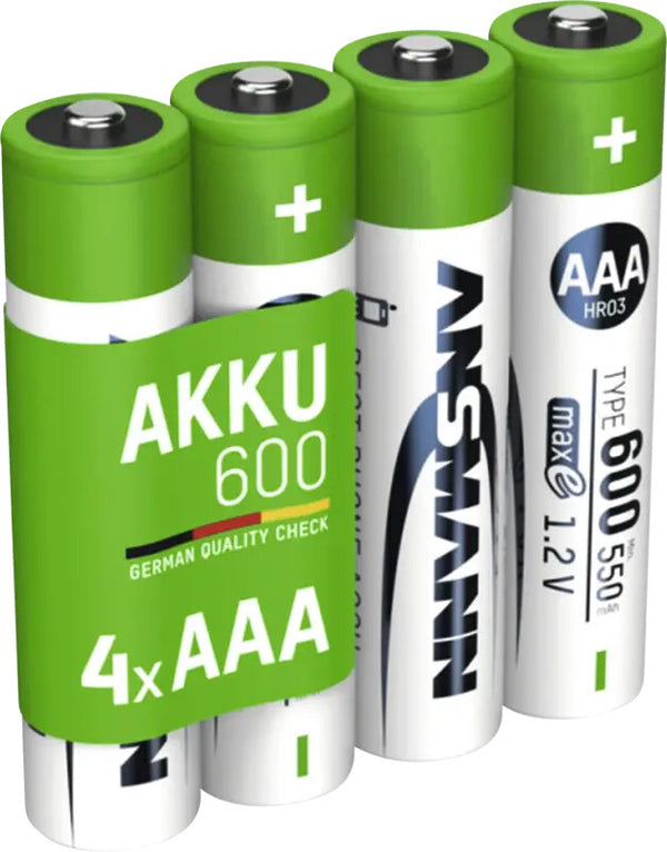 Ansmann 1311-0022 husholdningsbatteri Genopladeligt batteri AAA Nikkel-Metalhydrid (NiMH)