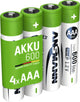 Ansmann 1311-0022 husholdningsbatteri Genopladeligt batteri AAA Nikkel-Metalhydrid (NiMH)