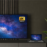 UNITEK V1416B videokabel adapter 0,15 m USB Type-C HDMI Grå