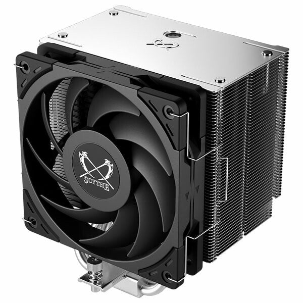 Scythe Mugen 6 Processor Ventilator 12 cm Sort, Sølv