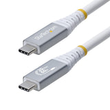 StarTech.com CC3M20GUSB4CXW USB-kabel USB4 Gen 2x2 3 m USB C 20 Gbit/sek. 60 W Hvid