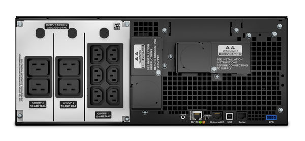 APC Smart-UPS On-Line UPS-enhed Dobbeltkonvertering (online) 6 kVA 6000 W 10 AC stikkontakt(er)