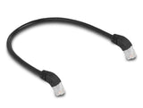 DeLOCK 80274 netværkskabel Sort 0,5 m Cat6a S/FTP (S-STP)