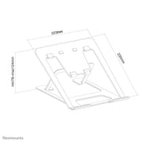 Neomounts NSLS085GREY laptop stativ Grå 43,2 cm (17")