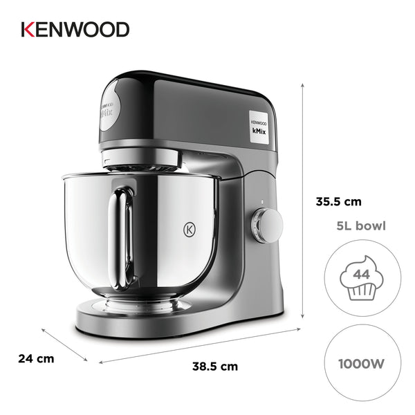 Kenwood kMix Special Edition foodprocessor 1000 W 5 L Sort, Krom