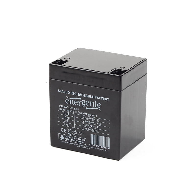 EnerGenie BAT-12V4.5AH UPS batteri Blybatterier (VRLA) 12 V 4,5 At