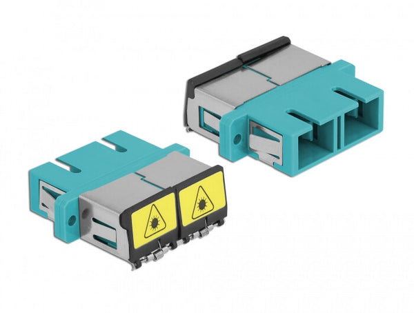 DeLOCK 86895 fiber adapter SC/SC 1 stk Turkisfarve
