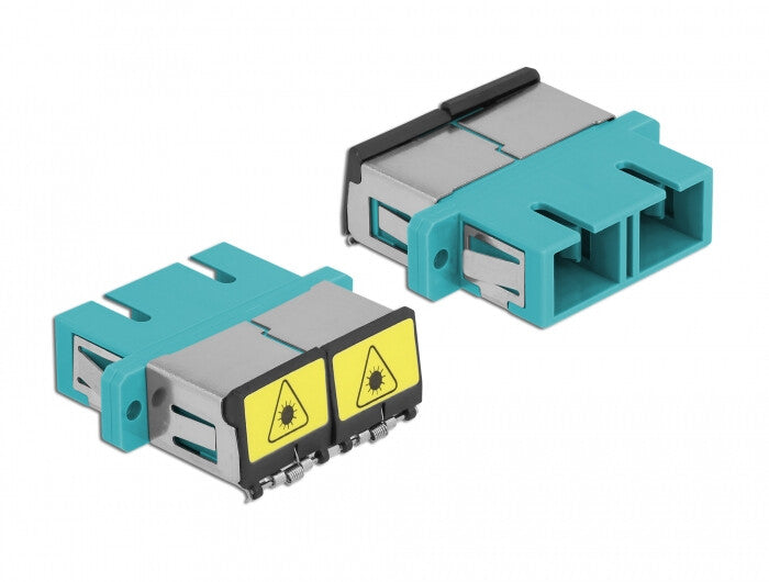DeLOCK 86895 fiber adapter SC/SC 1 stk Turkisfarve