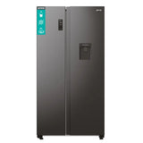 Gorenje NRR9185EABXLWD side-by-side køle-fryseskab Fritstående 547 L Sort, Rustfrit stål
