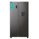 Gorenje NRR9185EABXLWD side-by-side køle-fryseskab Fritstående 547 L Sort, Rustfrit stål