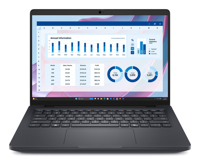 DELL Pro Max 14 MC14255 Copilot+ PC AMD Ryzen AI 7 PRO 350 Mobil workstation 35,6 cm (14") Full HD+ 16 GB LPDDR5x-SDRAM 512 GB SSD Wi-Fi 7 (802.11be) Windows 11 Pro Sort Nordisk