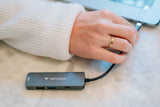 Verbatim 32155 interface hub USB 3.2 Gen 1 (3.1 Gen 1) Type-C 5000 Mbit/s Grå